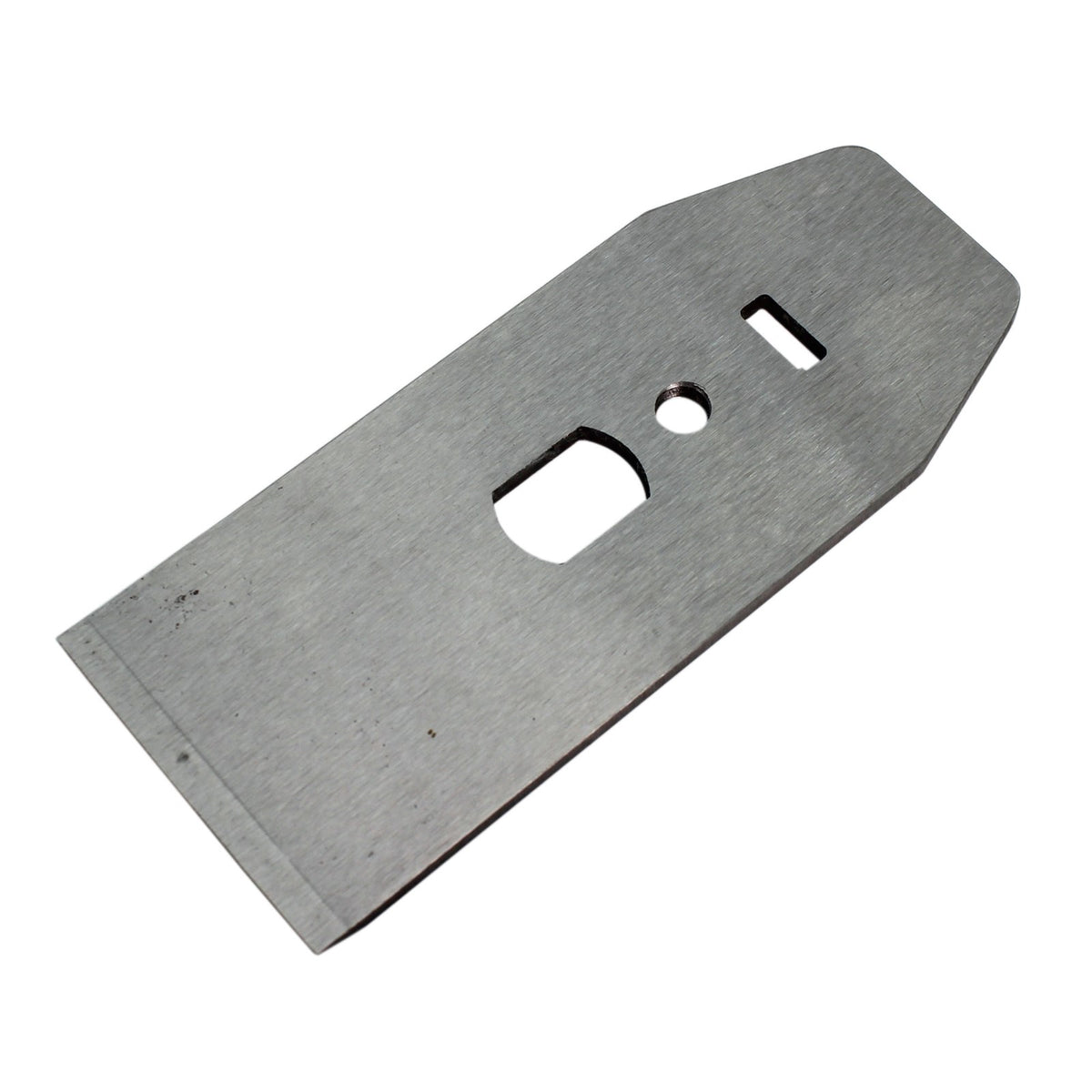 Luban Cap Iron replacement part for #4 & #5 Bench Planes, angled view