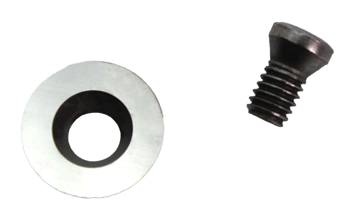 Torquata Single Round Tip for Hollowing Tool Set THTS-3, angled view showcasing the round carbide cutter with a single cutting edge