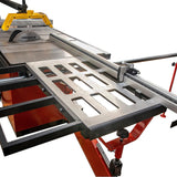 Sherwood 12in HD Table Saw with Panel Attachment, Dado Kit, and Dust Guard - Side view showcasing precision engineering