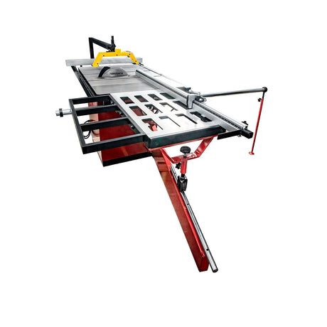 Sherwood 12in Heavy-Duty Table Saw with Panel Attachment, Dado Kit, and Dust Guard in use