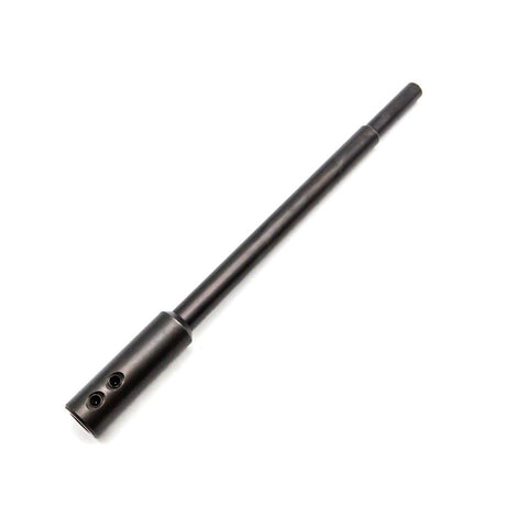 Fisch 330mm Extension Bar for 10mm Shaft Forstner Bit in use on wood slab