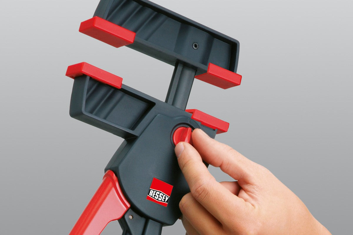 Bessey DuoKlamp Set of 4 woodworking clamps in various sizes and angles