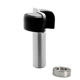 Torquata Pattern Following Dish Cutter Router Bits 1/2in Shank - Dish Cutting Router Bit with Bearing for Shallow Depressions in Timber