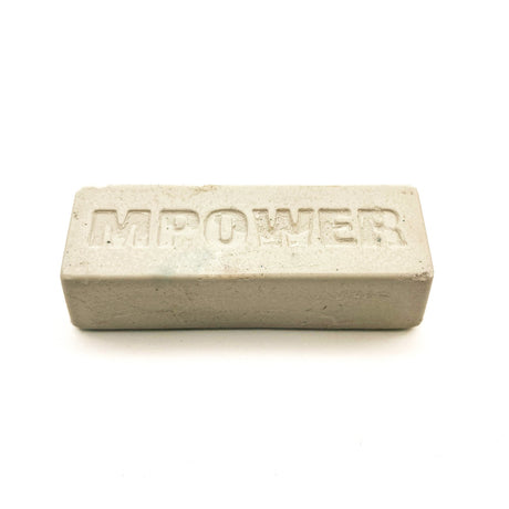 MPOWER Abrasive Wax 2500 Grit for Leather Strops - White strop polishing wax stick with 2500 grit level