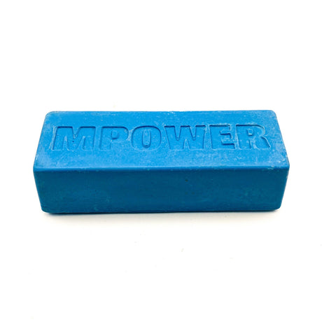 MPOWER Abrasive Wax 5000 Grit for Leather and Synthetic Strops in blue packaging