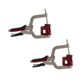 Milescraft Set of 2 Face Frame Corner Clamps in use on woodworking project