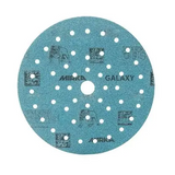 Mirka Galaxy Sanding Discs 125mm Pack of 100 in action on wood surface