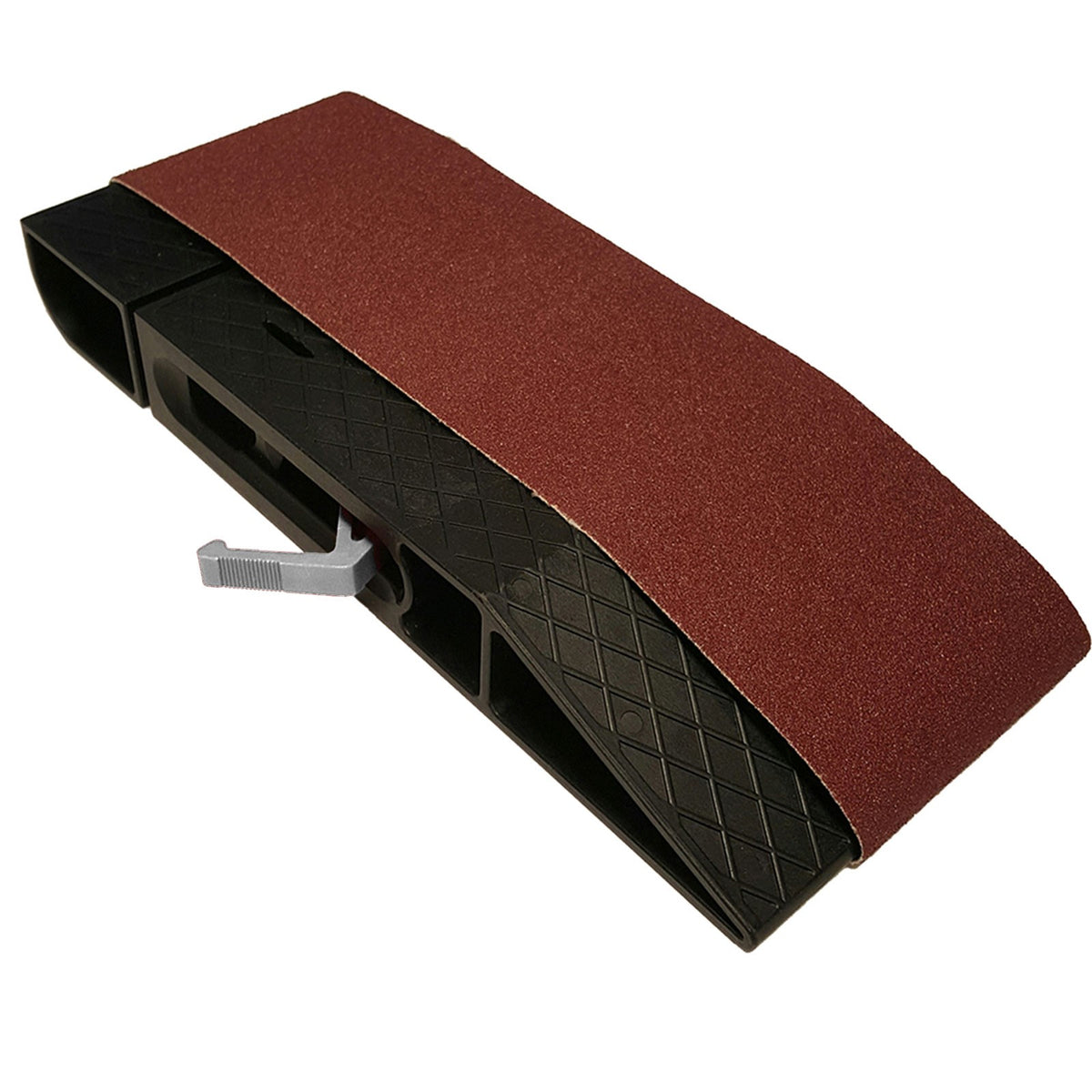 Milescraft SandDevil 3.0 Hand Sander & Belt Set showing multi-surface design with 5 sanding surfaces