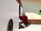Infinity Setup Jig for Lock Mitre Router Bits Large, woodworking tool setup jig in use