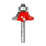 Freud Quadra-Cut Round Over Router Bits 1/4in Shank in action, showcasing the precision and versatility of this woodworking tool
