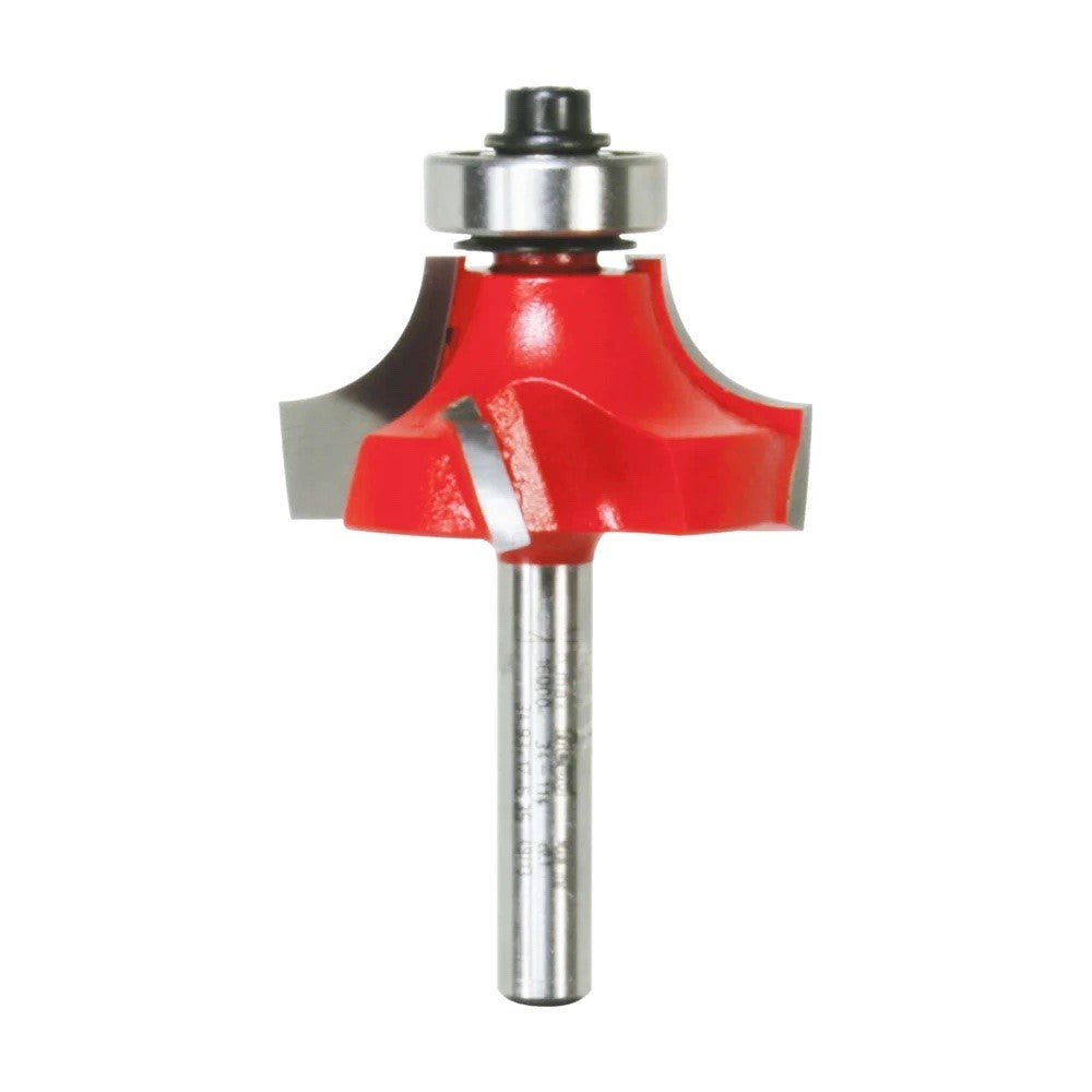 Freud Quadra-Cut Round Over Router Bits 1/4in Shank in action, creating decorative edges and beads