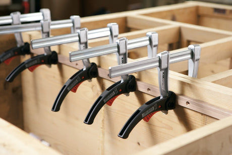 Bessey KliKlamp Ratcheting Clamp in action, 160mm capacity