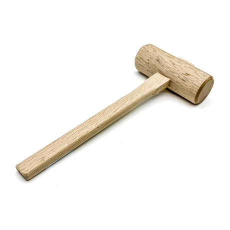 Japanese White Oak Wooden Mallet 54mm Head, elegant woodworking tool with ergonomic handle and non-marring surface