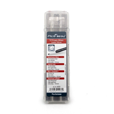 Pica Carpenter 2H Lead Refills Pack of 12 for Big Dry Construction Pencil