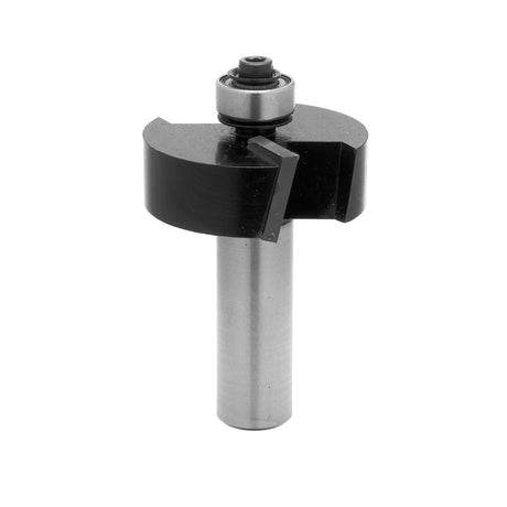Torquata Rebate Router Bit 9.5mm Depth 1/2in Shank cutting a precise rebate with guide bearing