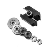 Torquata Rebate Router Bit Set showing 3/4in depth, 1/2in shank, precision CNC milled steel body and industrial-grade carbide