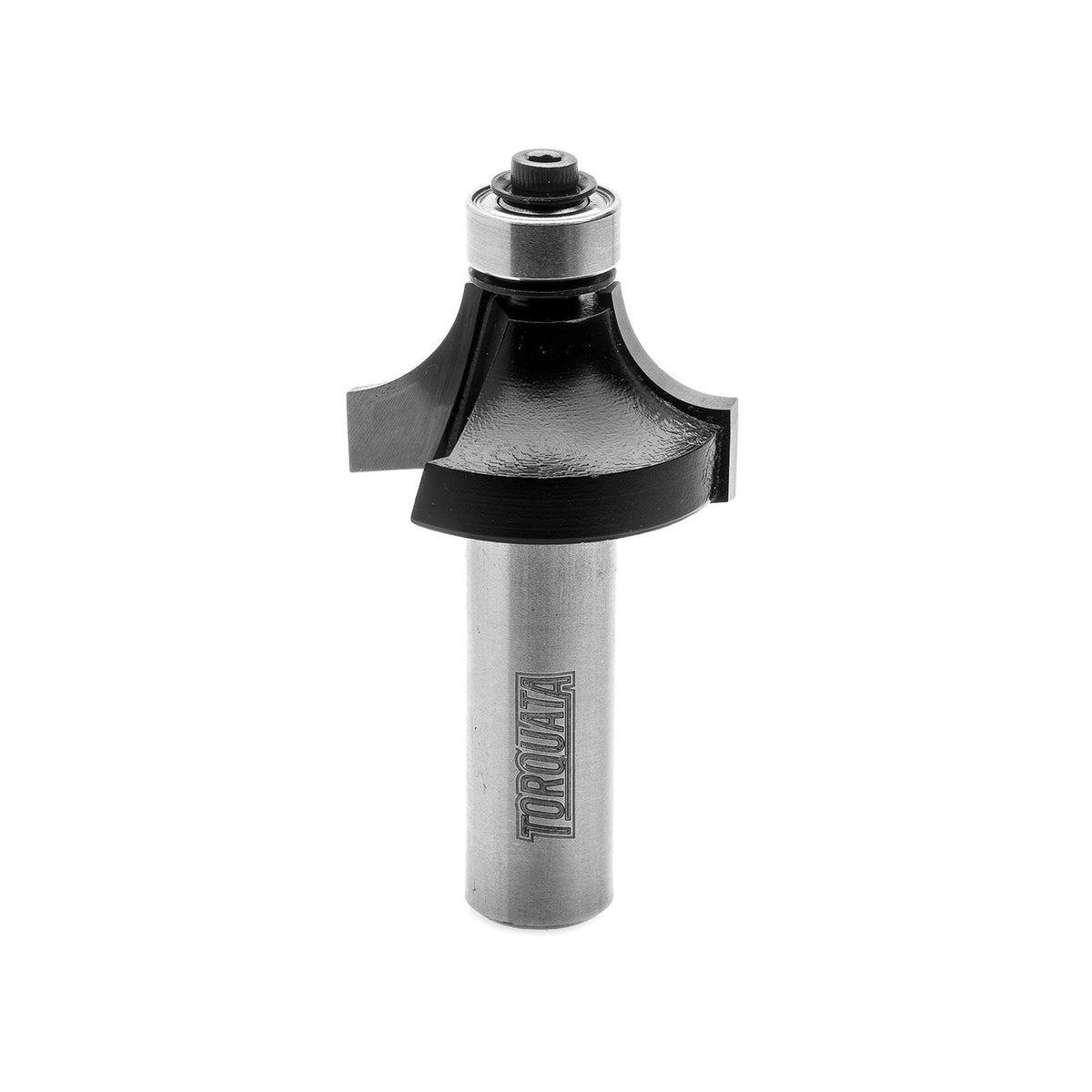 Torquata Round Over Moulding Router Bit on timber edge, providing smooth finish for woodworking projects