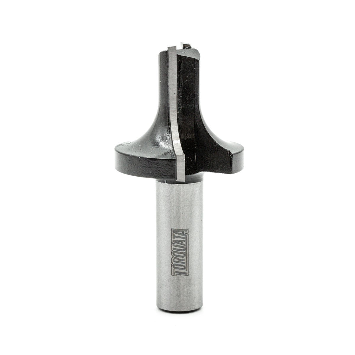 Torquata Round Over Plunge Router Bit 1/2in Shank creating flat-bottom groove with quarter-round shapes