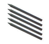 FastCap Grey Pencil Refills for FatBoy Pencil, Pack of 5, unbreakable 5.5mm lead, HB2, suitable for timber