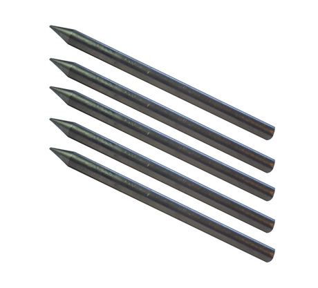 FastCap Grey Pencil Refills for FatBoy Pencil, Pack of 5, unbreakable 5.5mm lead, HB2, suitable for timber