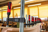 Bessey TG Series 400mm Quick Action Clamps with Soft Grip Handle in use