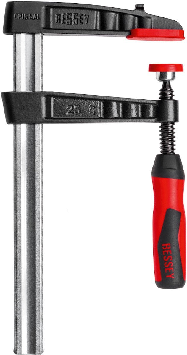 Bessey TG Series 400mm Quick Action Clamps with Soft Grip Handle in use on woodworking project