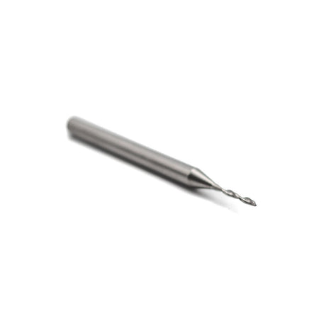 Torquata Twin-Flute Upcut Spiral CNC Router Bits, 1.5mm Diameter, 12mm Cutting Height, 1/8in Shank, ideal for routing plastics and non-ferrous materials
