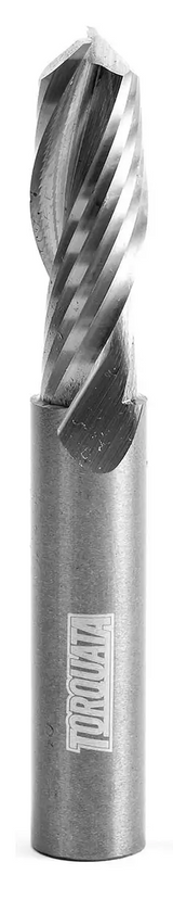 Spiral upcut router bit for solid timber with razor-sharp edges - Torquata 1/2in shank