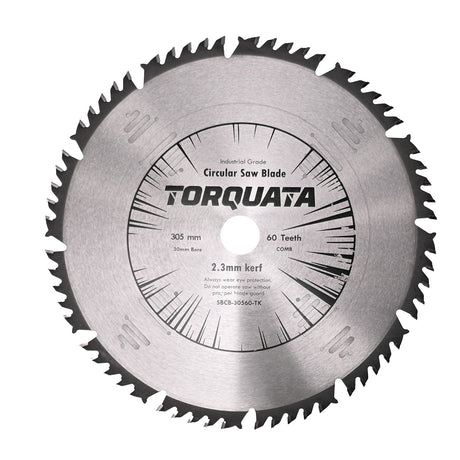 Torquata 305mm Thin Kerf Combination Circular Saw Blade for wood and composites