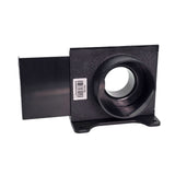 Sherwood wall mounted blast gate reducer in red, for 4in to 2 1/2in dust extraction systems