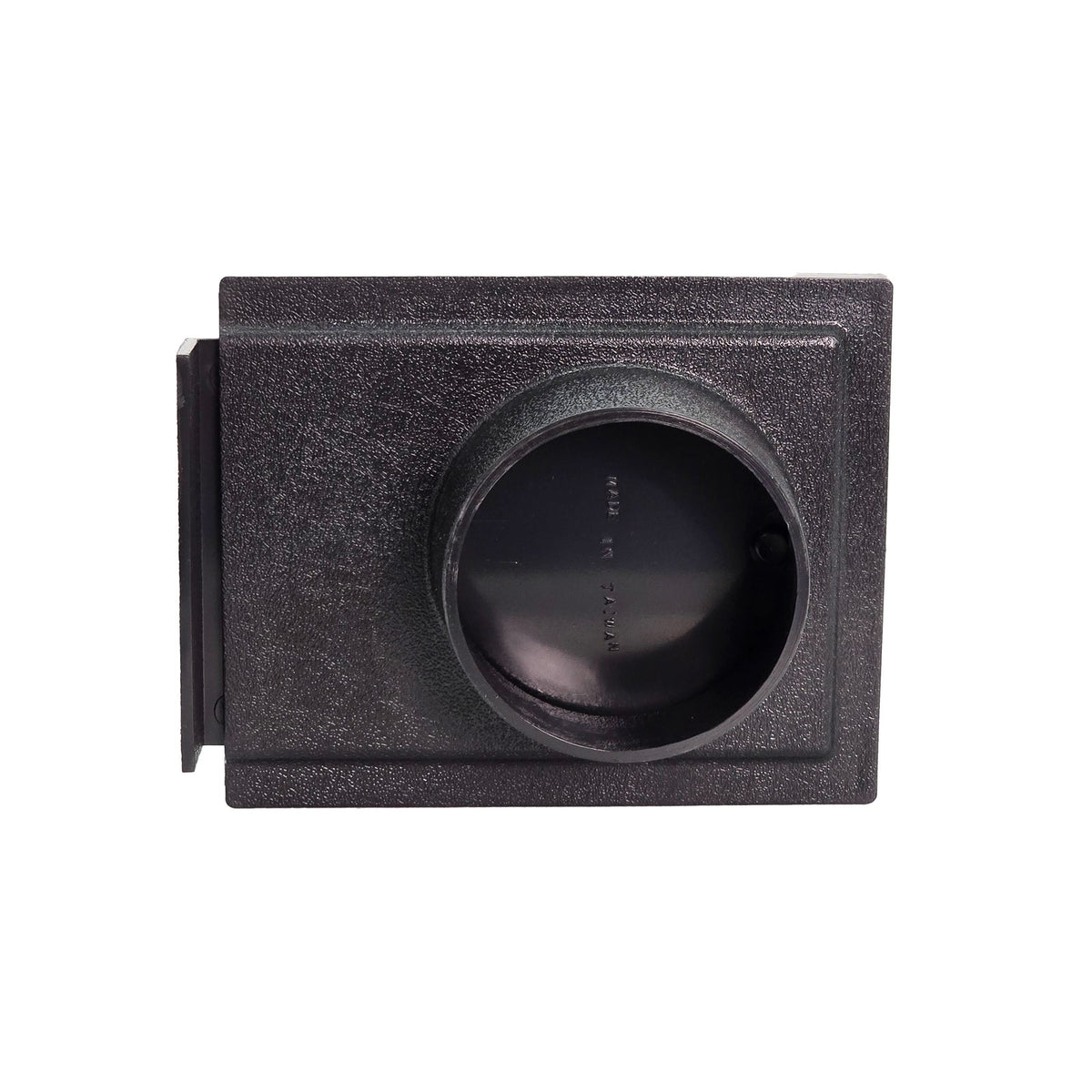 Sherwood 3in Blast Gate Connector for Dust Hose, angled view showing connector attachment