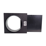 Sherwood Inline Blast Gate Connector for 6in Dust Extraction Hose - Installation view