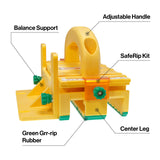 MicroJig GRR-Ripper+ 3D Push Block in use, demonstrating precise control and safety features