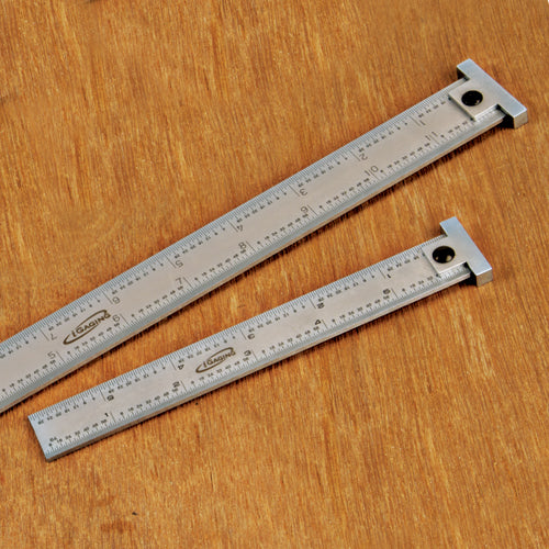 iGaging Stainless Steel Hook Rule with Metric Scale and Detachable Heavy-Duty Hook - Precision Etched Stainless Steel Woodworking Tool