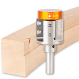 UJK 3-Wing Large Rebate Router Cutter with Metric Collars 1/2in Shank