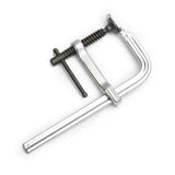 Pony Jorgensen 150mm Drop Forged Bar Clamps, Set of 4, angled view with chrome-plated rust-resistant steel bar