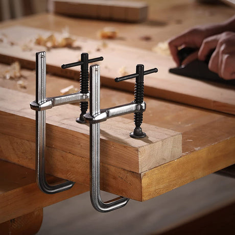 Pony Jorgensen 150mm Drop Forged Bar Clamps, Chrome Plated Steel for Superior Rust Resistance