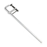 Pony Jorgensen 450mm Drop Forged Bar Clamps, angle view, chrome plated for rust resistance