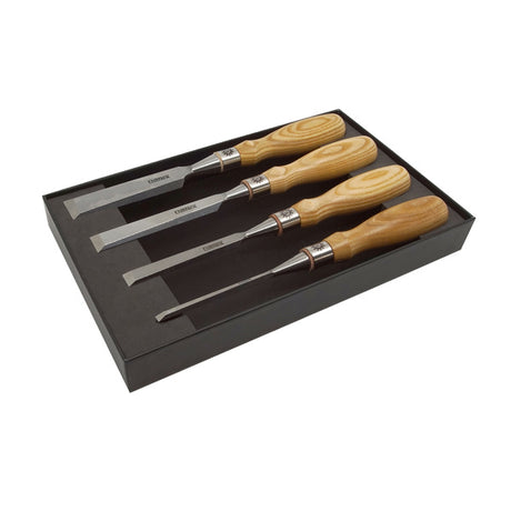 Narex Set of 4 Cryogenic Steel Cabinet Chisels Bevel Edge in Australian Woodworking Tools Store
