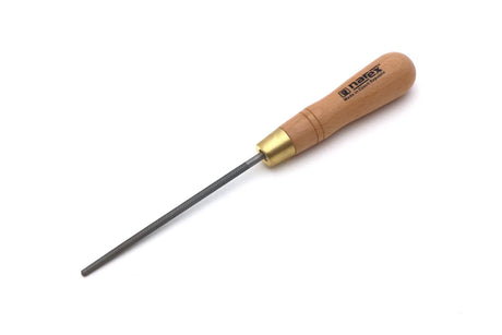 Narex Round Engineers File for Woodworking, 150 x 6mm, Double-Cut, Timber Handle