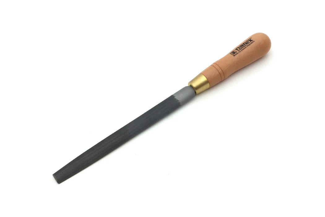 Narex Half-Round Engineers Files with Timber Handle, Double-Cut - Woodworking tool for shaping and refining wood surfaces