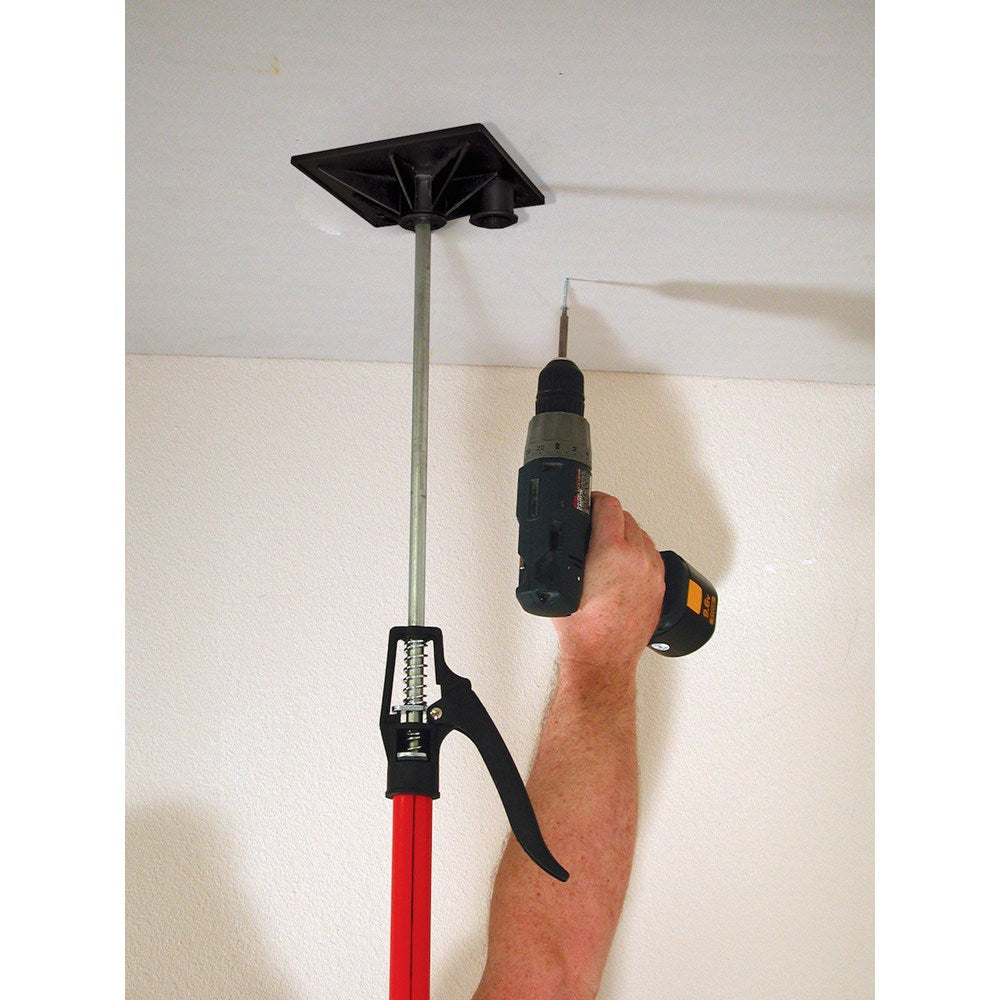FastCap 3rd Hand HD Twin Pack Telescopic Support System in use providing extra support at a woodworking site