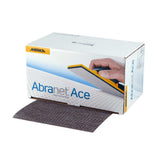 Mirka Abranet Ace Sanding Sheet 81 x 133mm - Pack of 50 in use on wood surface