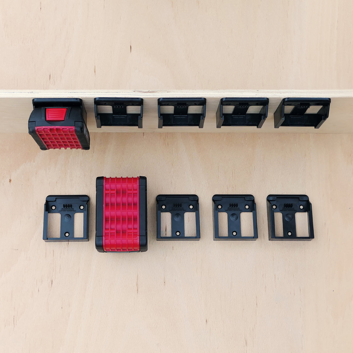 StealthMounts Bosch Battery Mounts 18V Pack of 6 Blue