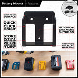 StealthMounts Makita 18V LXT Battery Mounts  Pack of 6 Blue