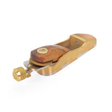 Ironbark Toolworks Infill Block Plane with v2 Adjuster and Mulga Inlay, showcasing intricate woodwork and craftsmanship