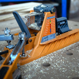 BORA Tool Auto Jig in action, automatically adjusting for wood thickness