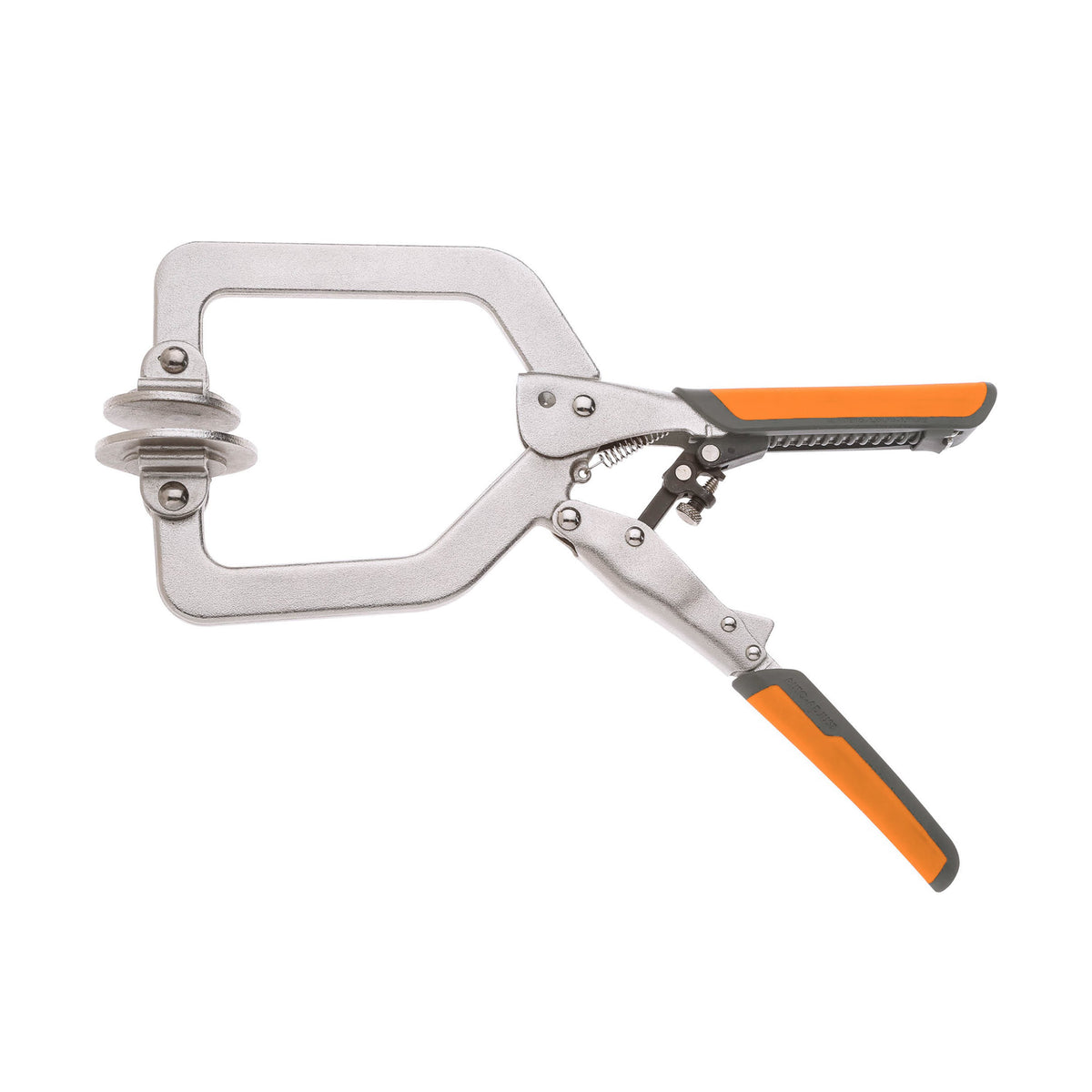 BORA Tool 3in Auto Adjust Hold-Down clamping on workbench