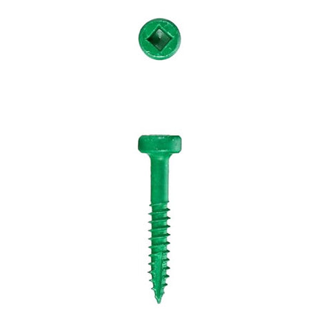 BORA Tool 8Gx25mm Fine Pocket Wood Screws SQD Pack of 100 in colour-coated finish
