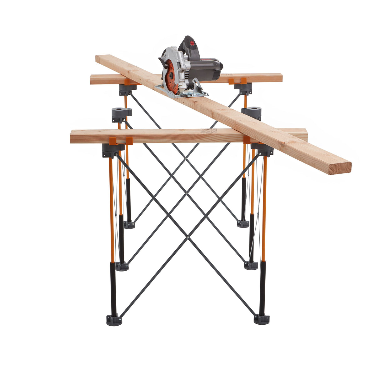 BORA Centipede CK6S Work Stand 600 x 1200mm with Carry Bag, showing setup and durability